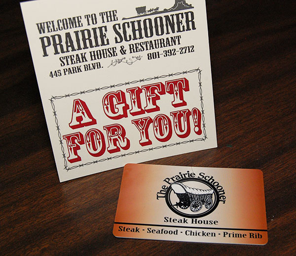 Prairie Schooner gift cards